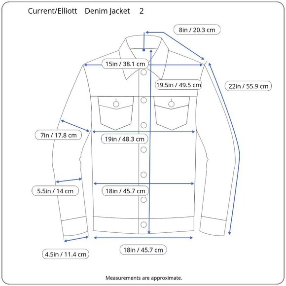 Current/Elliott Baby Trucker Jacket Denim Distressed Dark Blue Wash Cropped 2 - Picture 15 of 16